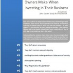 Jeremy Overton's 7 Mistakes Small Business Owners Make When Investing in Their Own Business